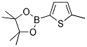 5-(2-METHYLTHIOPHENE)-4,4,5,5-TETRAMETHYL-1,3,2-DIOXABOROLANE Struktur