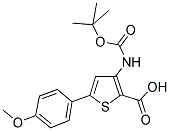 3-TERT-BUTOXYCARBONYLAMINO-5-(4-METHOXYPHENYL)THIOPHENE-2-CARBOXYLIC ACID Struktur