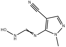 N-(4-CYANO-1-METHYL-1H-PYRAZOL-5-YL)-N'-HYDROXYIMINOFORMAMIDE Struktur