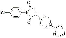 1-(4-CHLOROPHENYL)-3-(4-PYRIDIN-2-YLPIPERAZIN-1-YL)-1H-PYRROLE-2,5-DIONE Struktur