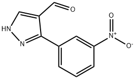 3-(3-NITROPHENYL)-1H-PYRAZOLE-4-CARBALDEHYDE Struktur