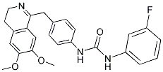 1-(4-((6,7-DIMETHOXY(3,4-DIHYDROISOQUINOLYL))METHYL)PHENYL)-3-(3-FLUOROPHENYL)UREA Struktur