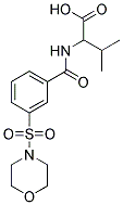 3-METHYL-2-[3-(MORPHOLINE-4-SULFONYL)-BENZOYLAMINO]-BUTYRIC ACID Struktur