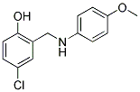 4-CHLORO-2-[(4-METHOXYANILINO)METHYL]BENZENOL Struktur