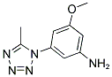 3-METHOXY-5-(5-METHYL-TETRAZOL-1-YL)-PHENYLAMINE Struktur