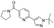 2-(1-TERT-BUTYL-1H-PYRAZOL-4-YL)-5-(PYRROLIDIN-1-YLCARBONYL)PYRIDINE Struktur