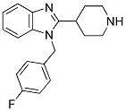 1-(4-FLUORO-BENZYL)-2-PIPERIDIN-4-YL-1H-BENZOIMIDAZOLE Struktur