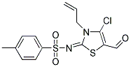 N-[(2E)-3-ALLYL-4-CHLORO-5-FORMYL-1,3-THIAZOL-2(3H)-YLIDENE]-4-METHYLBENZENESULFONAMIDE Struktur