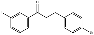 3-(4-BROMOPHENYL)-3'-FLUOROPROPIOPHENONE Struktur