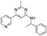 2-METHYL-N-(1-PHENYLETHYL)-6-PYRIDIN-3-YLPYRIMIDIN-4-AMINE Struktur