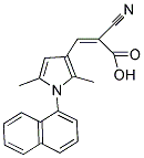 (2Z)-2-CYANO-3-[2,5-DIMETHYL-1-(1-NAPHTHYL)-1H-PYRROL-3-YL]ACRYLIC ACID Struktur