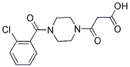 3-[4-(2-CHLOROBENZOYL)PIPERAZIN-1-YL]-3-OXOPROPANOIC ACID Struktur