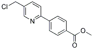 METHYL 4-[5-(CHLOROMETHYL)-2-PYRIDINYL]BENZENECARBOXYLATE Struktur