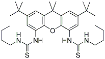 4,5-BIS-[N'-(BUTYL)THIOUREIDO]-2,7-DI-TERT-BUTYL-9,9-DIMETHYLXANTHENE Struktur