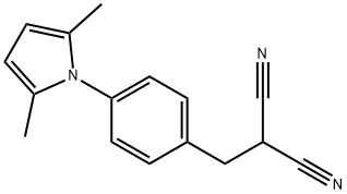 2-[4-(2,5-DIMETHYL-1H-PYRROL-1-YL)BENZYL]MALONONITRILE Struktur