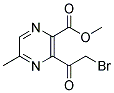 3-(2-BROMO-ACETYL)-5-METHYL-PYRAZINE-2-CARBOXYLIC ACID METHYL ESTER Struktur