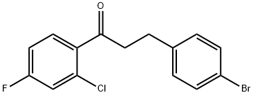 3-(4-BROMOPHENYL)-2'-CHLORO-4'-FLUOROPROPIOPHENONE Struktur