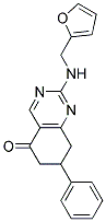 2-[(2-FURYLMETHYL)AMINO]-7-PHENYL-7,8-DIHYDROQUINAZOLIN-5(6H)-ONE Struktur