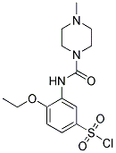 4-ETHOXY-3-[(4-METHYL-PIPERAZINE-1-CARBONYL)-AMINO]-BENZENESULFONYL CHLORIDE Struktur