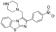 2-(4-NITRO-PHENYL)-3-PIPERAZIN-1-YLMETHYL-BENZO-[D]IMIDAZO[2,1-B]THIAZOLE Struktur