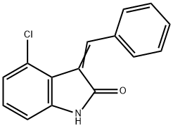 4-CHLORO-3-[(Z)-PHENYLMETHYLIDENE]-1H-INDOL-2-ONE Struktur