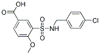 3-(4-CHLORO-BENZYLSULFAMOYL)-4-METHOXY-BENZOIC ACID Struktur