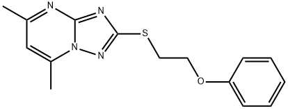 2-[(5,7-DIMETHYL[1,2,4]TRIAZOLO[1,5-A]PYRIMIDIN-2-YL)SULFANYL]ETHYL PHENYL ETHER Struktur