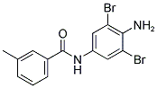 N-(4-AMINO-3,5-DIBROMOPHENYL)-3-METHYLBENZAMIDE Struktur