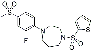 1-[2-FLUORO-4-(METHYLSULFONYL)PHENYL]-4-(THIEN-2-YLSULFONYL)-1,4-DIAZEPANE Struktur