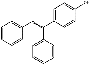 (Z,E)-1,2-DIPHENYL-1-(4-HYDROXYPHENYL)ETHENE Struktur