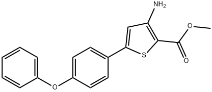 3-AMINO-5-(4-PHENOXYPHENYL)THIOPHENE-2-CARBOXYLIC ACID METHYL ESTER Struktur