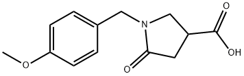 1-(4-メトキシベンジル)-5-オキソピロリジン-3-カルボン酸 化學(xué)構(gòu)造式