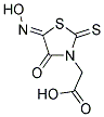 [(5Z)-5-(HYDROXYIMINO)-4-OXO-2-THIOXO-1,3-THIAZOLIDIN-3-YL]ACETIC ACID Struktur