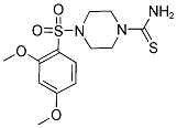 4-[(2,4-DIMETHOXYPHENYL)SULFONYL]PIPERAZINE-1-CARBOTHIOAMIDE Struktur