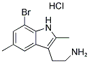 2-(7-BROMO-2,5-DIMETHYL-1H-INDOL-3-YL)ETHANAMINE HYDROCHLORIDE Struktur