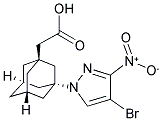 [3-(4-BROMO-3-NITRO-PYRAZOL-1-YL)-ADAMANTAN-1-YL]-ACETIC ACID Struktur