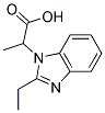 2-(2-ETHYL-BENZOIMIDAZOL-1-YL)-PROPIONIC ACID Struktur