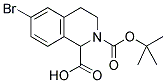 2-BOC-6-BROMO-3,4-DIHYDRO-1H-ISOQUINOLINE-1-CARBOXYLIC ACID Struktur