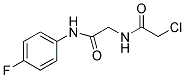 2-CHLORO-N-[2-[(4-FLUOROPHENYL)AMINO]-2-OXOETHYL]ACETAMIDE Struktur