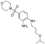 N1-(3-ISOPROPOXY-PROPYL)-4-(MORPHOLINE-4-SULFONYL)-BENZENE-1,2-DIAMINE Struktur