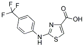 2-(4-TRIFLUOROMETHYL-PHENYLAMINO)-THIAZOLE-4-CARBOXYLIC ACID Struktur