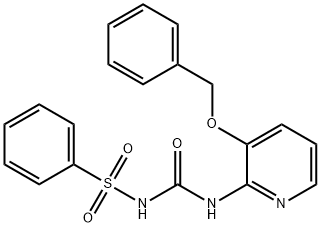 1-(3-(PHENYLMETHOXY)(2-PYRIDYL))-3-(PHENYLSULFONYL)UREA Struktur