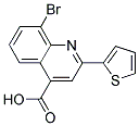 8-BROMO-2-THIEN-2-YLQUINOLINE-4-CARBOXYLIC ACID Struktur