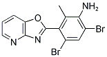 4,6-DIBROMO-2-METHYL-3-[1,3]OXAZOLO[4,5-B]PYRIDIN-2-YLANILINE Struktur