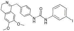 1-(4-((6,7-DIMETHOXY(3,4-DIHYDROISOQUINOLYL))METHYL)PHENYL)-3-(3-IODOPHENYL)UREA Struktur