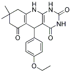 5-(4-ETHOXYPHENYL)-8,8-DIMETHYL-8,9-DIHYDROPYRIMIDO[4,5-B]QUINOLINE-2,4,6(1H,3H,5H,7H,10H)-TRIONE Struktur