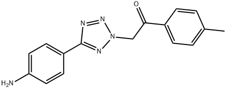 2-[5-(4-AMINO-PHENYL)-TETRAZOL-2-YL]-1-P-TOLYL-ETHANONE Struktur