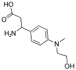 3-AMINO-3-(4-[(2-HYDROXY-ETHYL)-METHYL-AMINO]-PHENYL)-PROPIONIC ACID Struktur