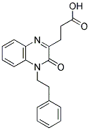 3-(3-OXO-4-PHENETHYL-3,4-DIHYDRO-QUINOXALIN-2-YL)-PROPIONIC ACID Struktur