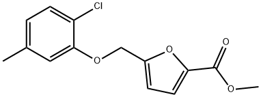 5-(2-CHLORO-5-METHYL-PHENOXYMETHYL)-FURAN-2-CARBOXYLIC ACID METHYL ESTER Struktur